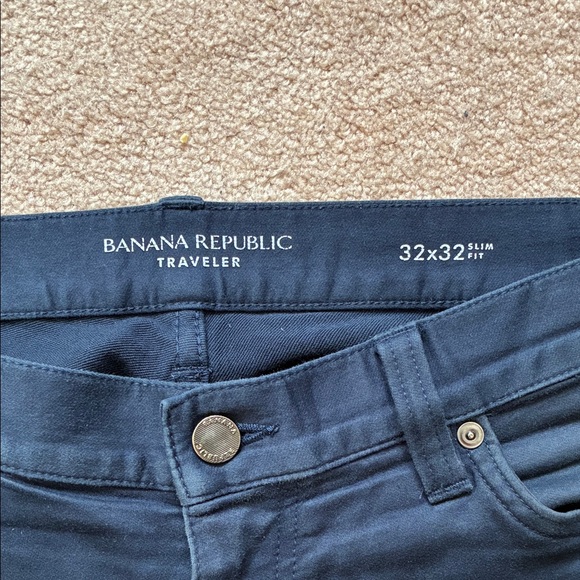 Banana Republic Men's Navy Chinos - Picture 3 of 5